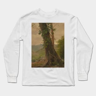 Tree with Vines, Jamaica, West Indies by Frederic Edwin Church Long Sleeve T-Shirt